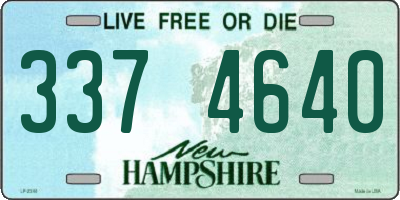 NH license plate 3374640