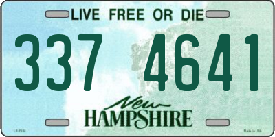 NH license plate 3374641