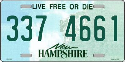 NH license plate 3374661