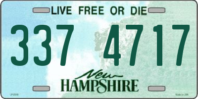 NH license plate 3374717