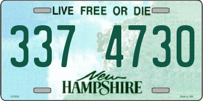 NH license plate 3374730