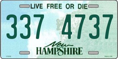 NH license plate 3374737