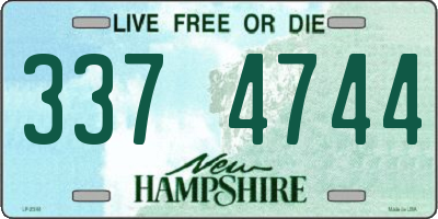 NH license plate 3374744