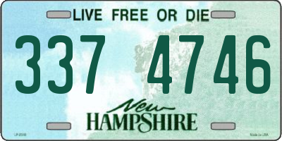 NH license plate 3374746