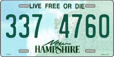 NH license plate 3374760