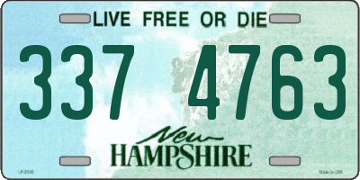 NH license plate 3374763