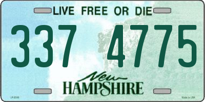 NH license plate 3374775
