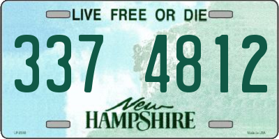 NH license plate 3374812