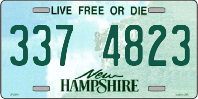 NH license plate 3374823