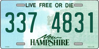 NH license plate 3374831