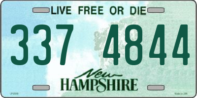 NH license plate 3374844