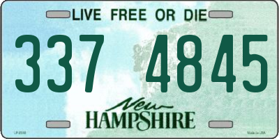 NH license plate 3374845