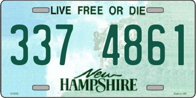 NH license plate 3374861