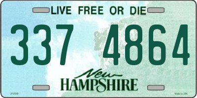 NH license plate 3374864