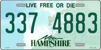 NH license plate 3374883