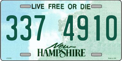 NH license plate 3374910