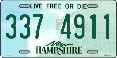 NH license plate 3374911