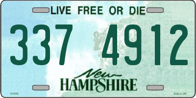 NH license plate 3374912