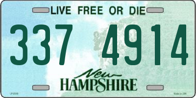 NH license plate 3374914