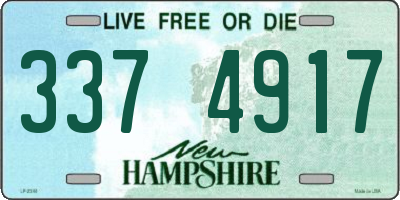 NH license plate 3374917