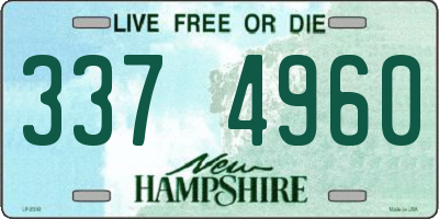 NH license plate 3374960