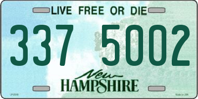 NH license plate 3375002