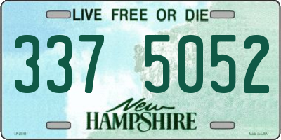 NH license plate 3375052