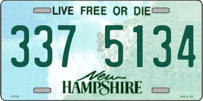 NH license plate 3375134