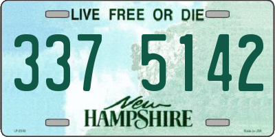 NH license plate 3375142