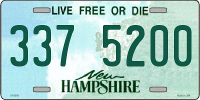 NH license plate 3375200