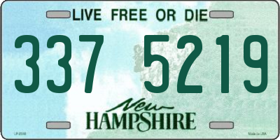 NH license plate 3375219