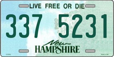 NH license plate 3375231