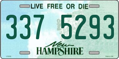NH license plate 3375293