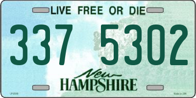 NH license plate 3375302