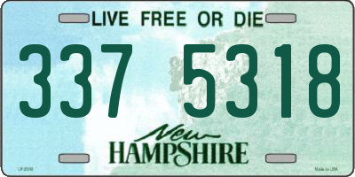 NH license plate 3375318
