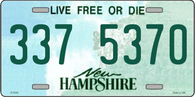 NH license plate 3375370