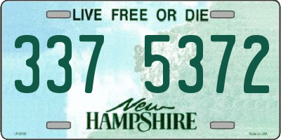 NH license plate 3375372