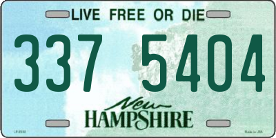 NH license plate 3375404
