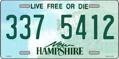 NH license plate 3375412