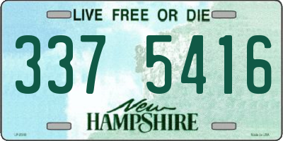 NH license plate 3375416