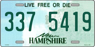 NH license plate 3375419