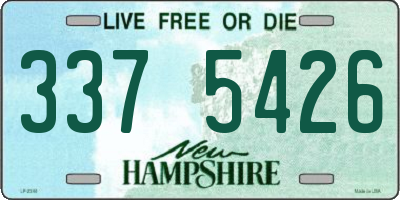 NH license plate 3375426