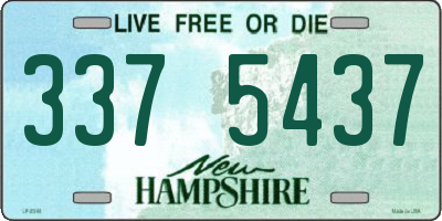 NH license plate 3375437