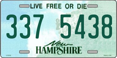 NH license plate 3375438