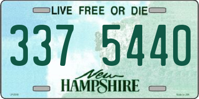 NH license plate 3375440