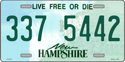 NH license plate 3375442