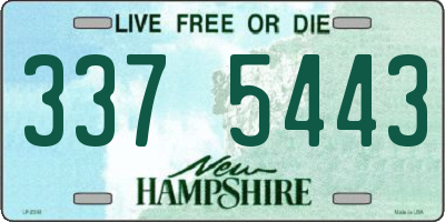NH license plate 3375443