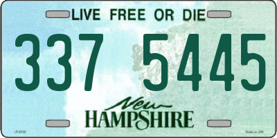 NH license plate 3375445