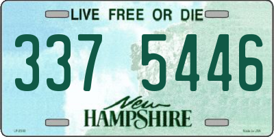 NH license plate 3375446