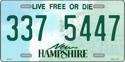 NH license plate 3375447